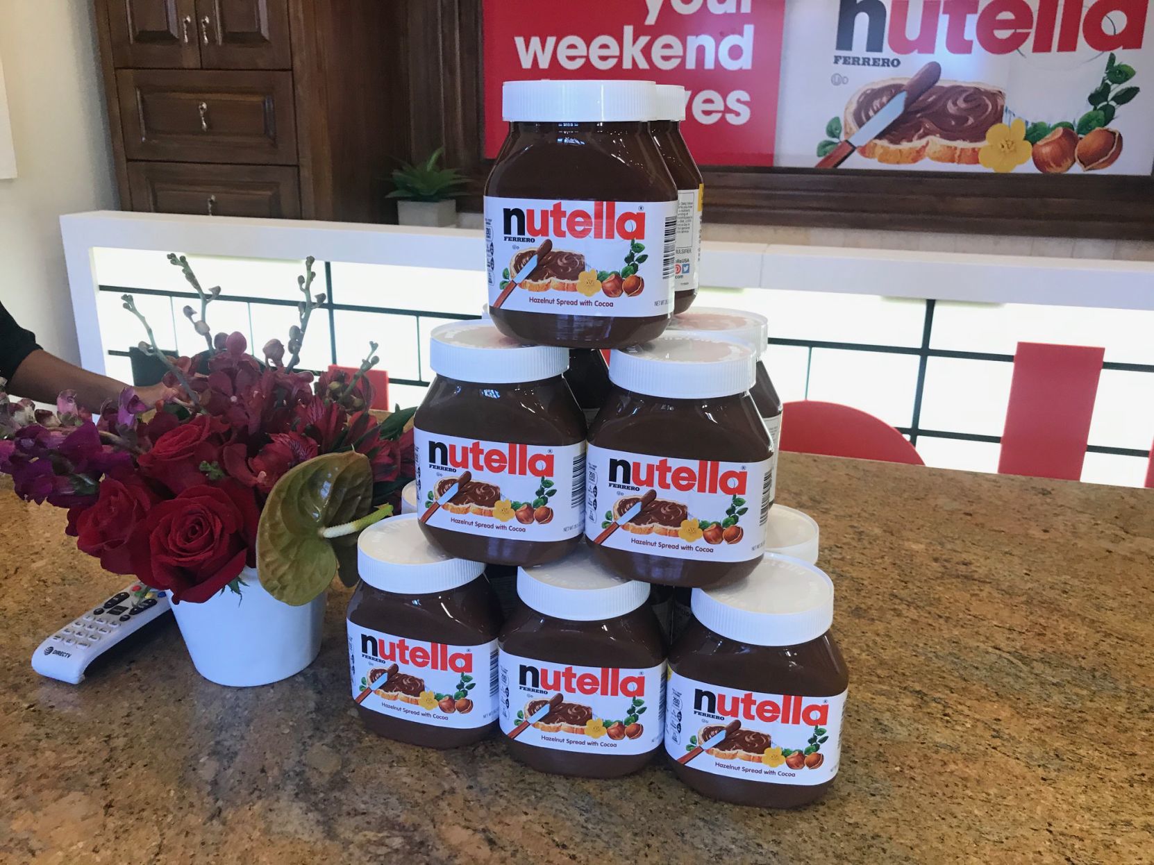 Just some of the Nutella at Napa's Hotella Nutella.